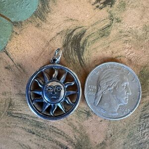 James Avery Silver Sun Pendant